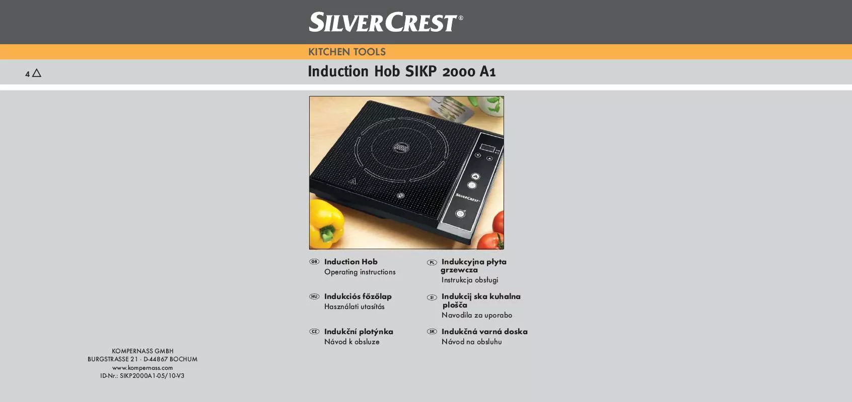 Mode d'emploi SILVERCREST SIKP 2000 A1