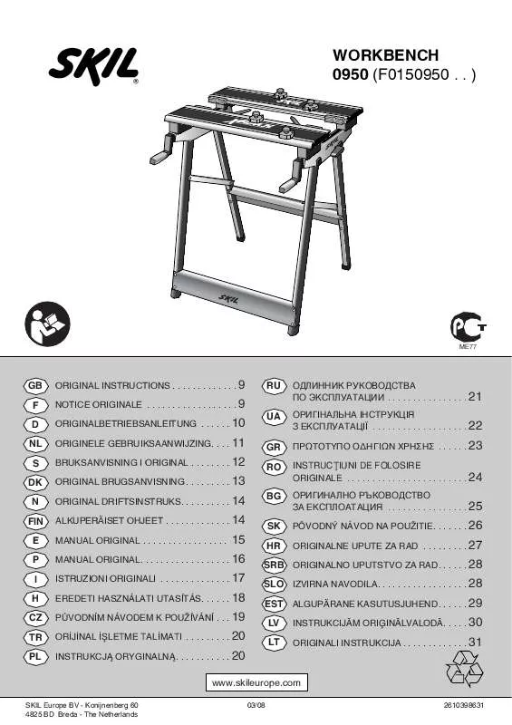 Mode d'emploi SKIL 0950