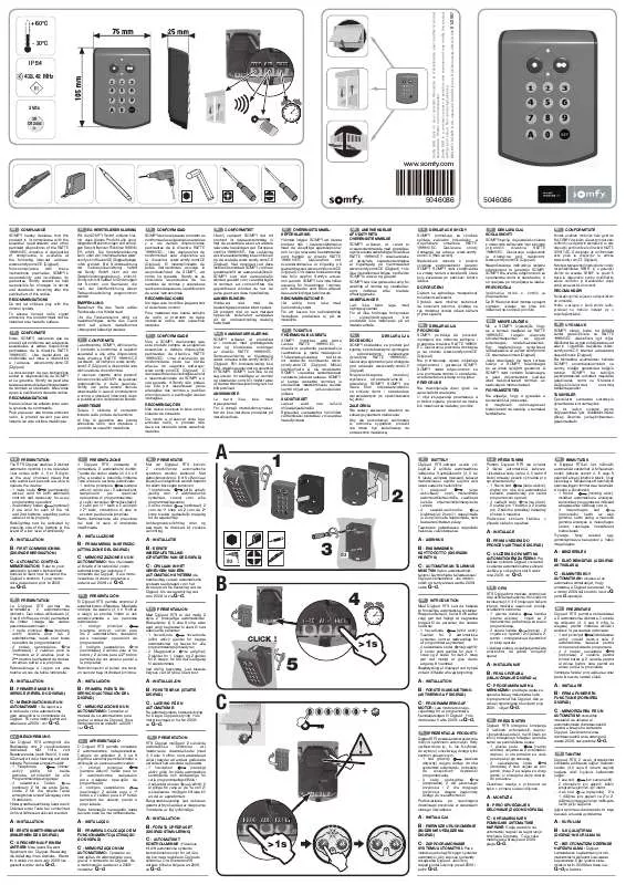 Mode d'emploi SOMFY FUNKCODETASTER RTS