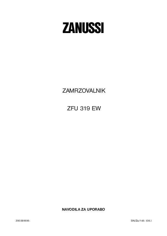Mode d'emploi ZANUSSI ZFU319EW
